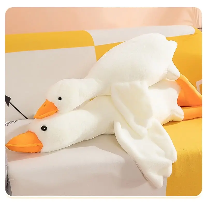 Large Jumbo White Goose Plush Toy 130cm 160cm 190cm Long