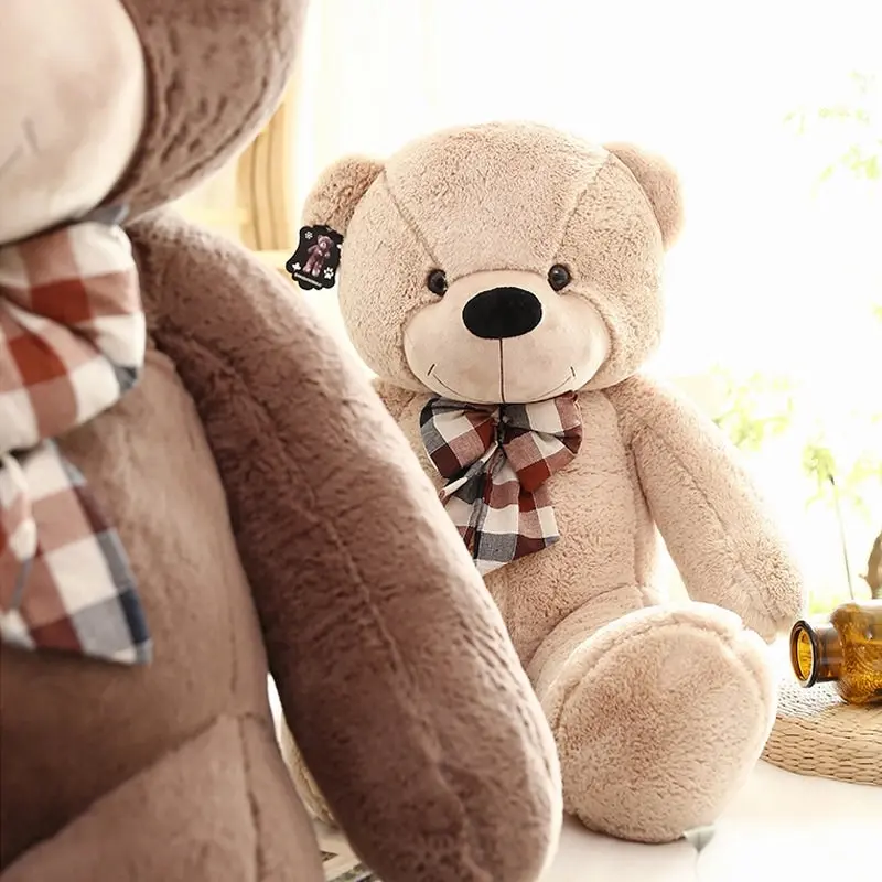 Large Jumbo Teddy Bear Plush Toy 120cm 140cm 160cm 180cm Tall Light Brown