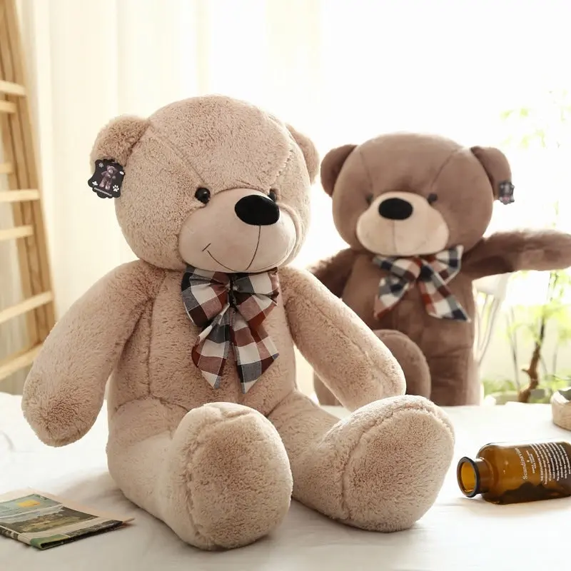 Large Jumbo Teddy Bear Plush Toy 120cm 140cm 160cm 180cm Tall Light Brown