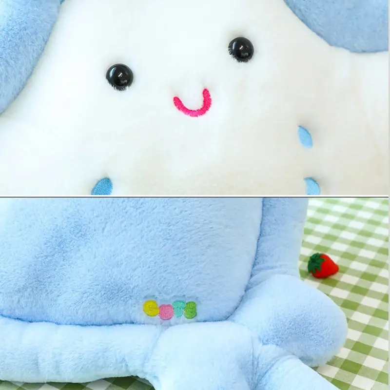 Super Cute Soft Fleece Happy Manta Ray Plush Toy 75cm 90cm 110cm