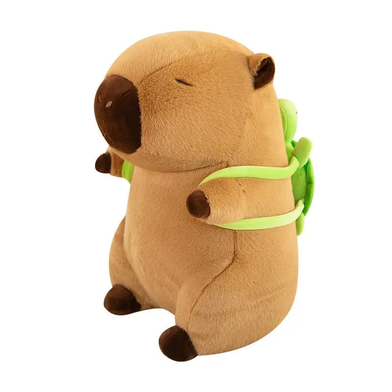 Super Cute Soft Fleece Capybara Plush Toy Green Turtle Backpack 55CM or 90CM