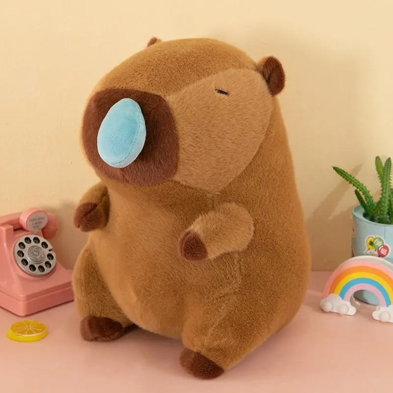 Super Cute Soft Fleece Runny Nose Capybara Plush Toy 50cm Brown