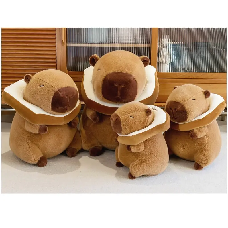 Super Cute Soft Fleece Toast Bread Capybara Plush Toy 50cm Brown