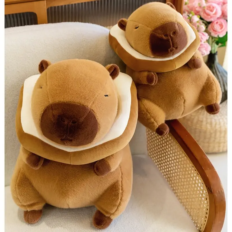 Super Cute Soft Fleece Toast Bread Capybara Plush Toy 50cm Brown