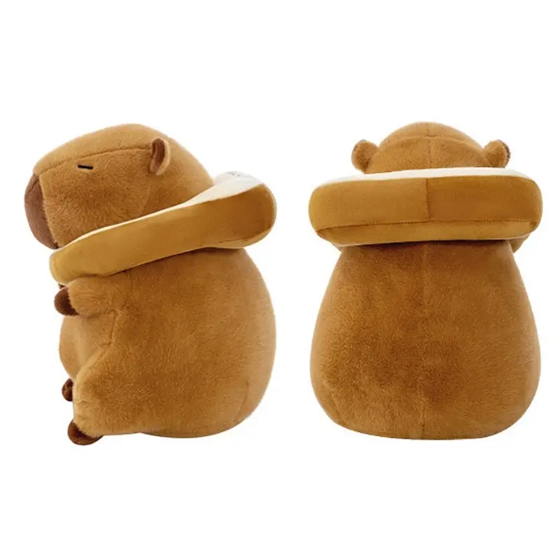 Super Cute Soft Fleece Toast Bread Capybara Plush Toy 50cm Brown