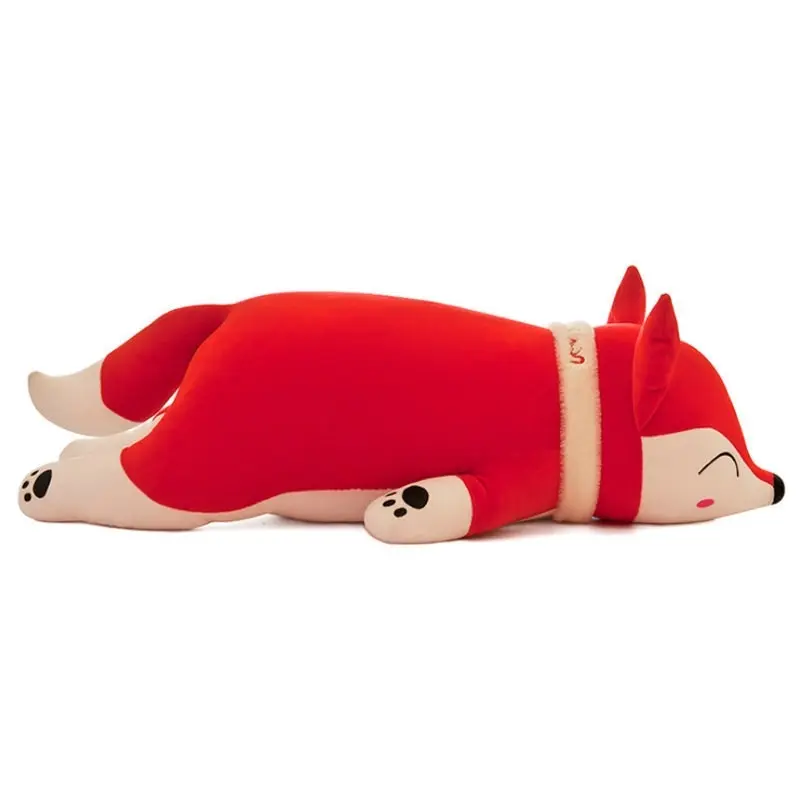 Lying Down Red Fox Large Plush Toy Pillow 70cm 90cm 120cm Long