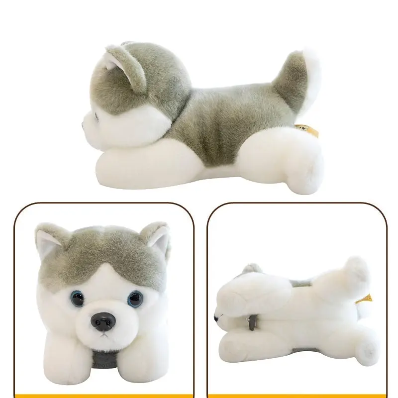 Super Soft Cute Siberian Husky Plush Toy Three sizes 23cm 28cm 35cm