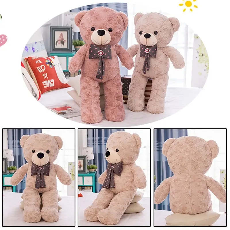 Large Jumbo Teddy Bear Plush Toy 140cm-200cm Long Apricot Peach