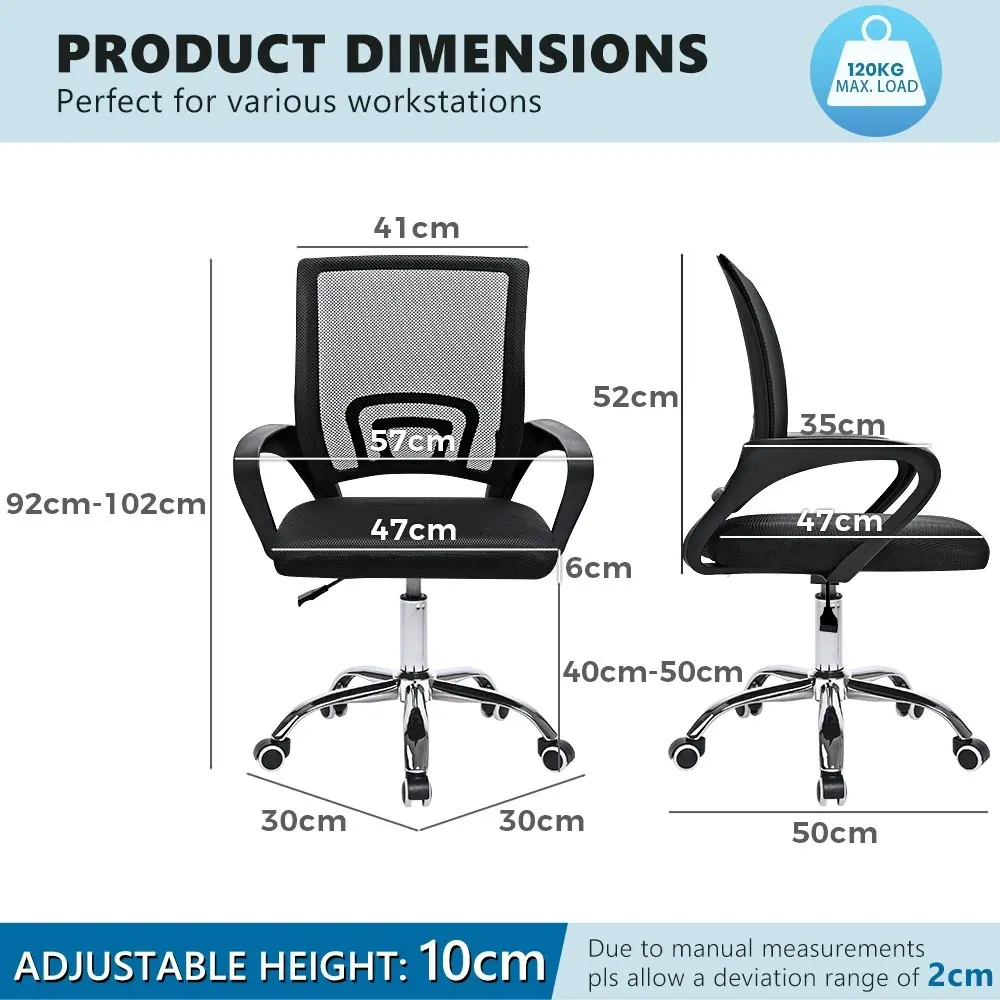 Furb Ergonomic Office Chair Adjustable Swivel Executive Chair for Office Desk