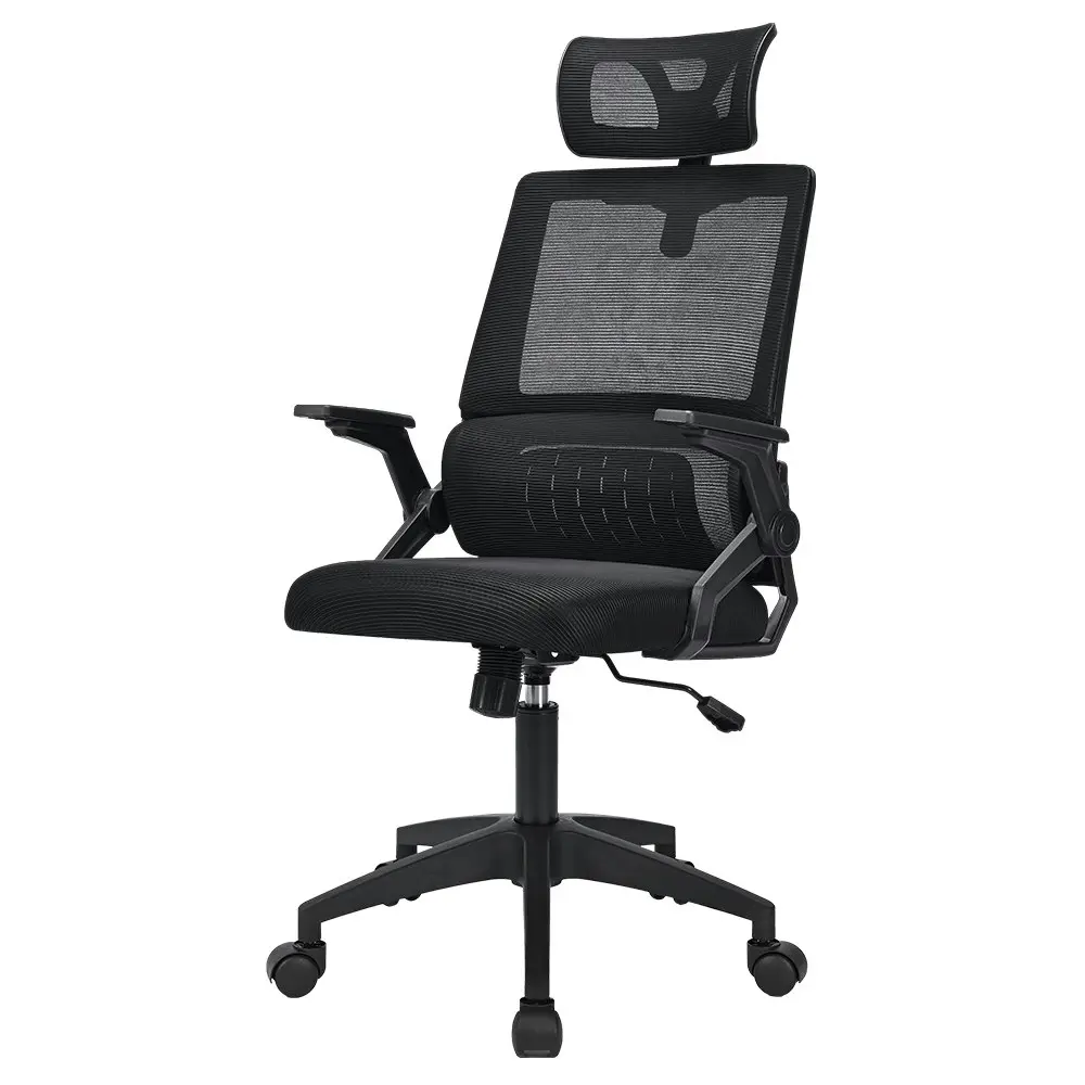 Furb Office Chair Gaming Executive Computer Chair Mesh Fabric Work Seat Black