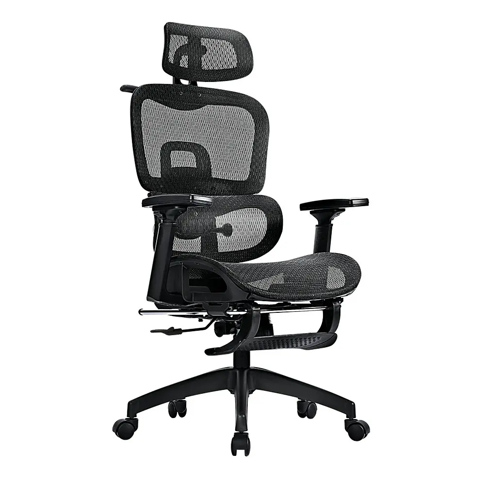 Furb Ergonomic Office Chair w/ Breathable Mesh High Back Computer Chair Black