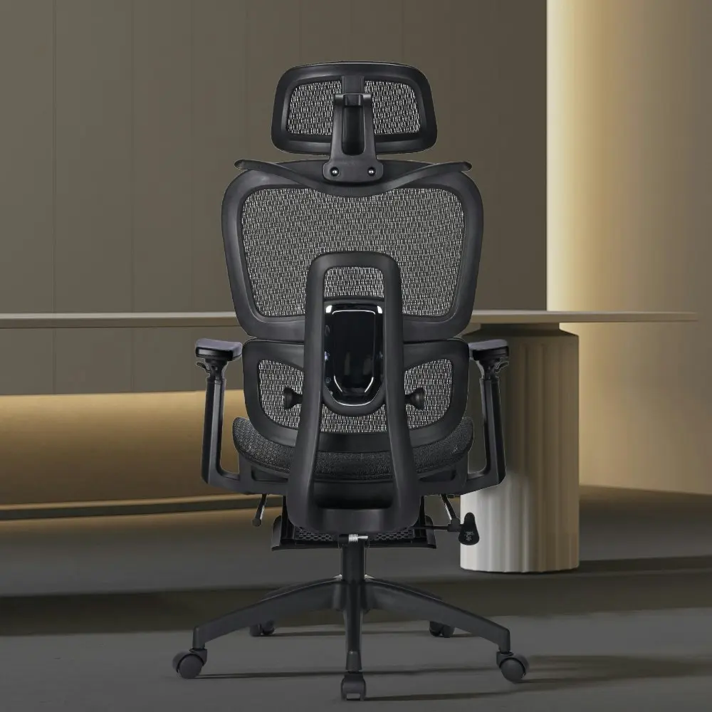 Furb Ergonomic Office Chair w/ Breathable Mesh High Back Computer Chair Black