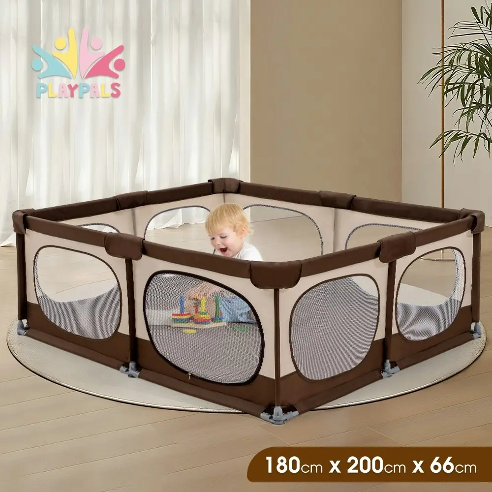 Playpals Baby Playpen Child Safety Gate Kids Playpen Child Play 180X200cm