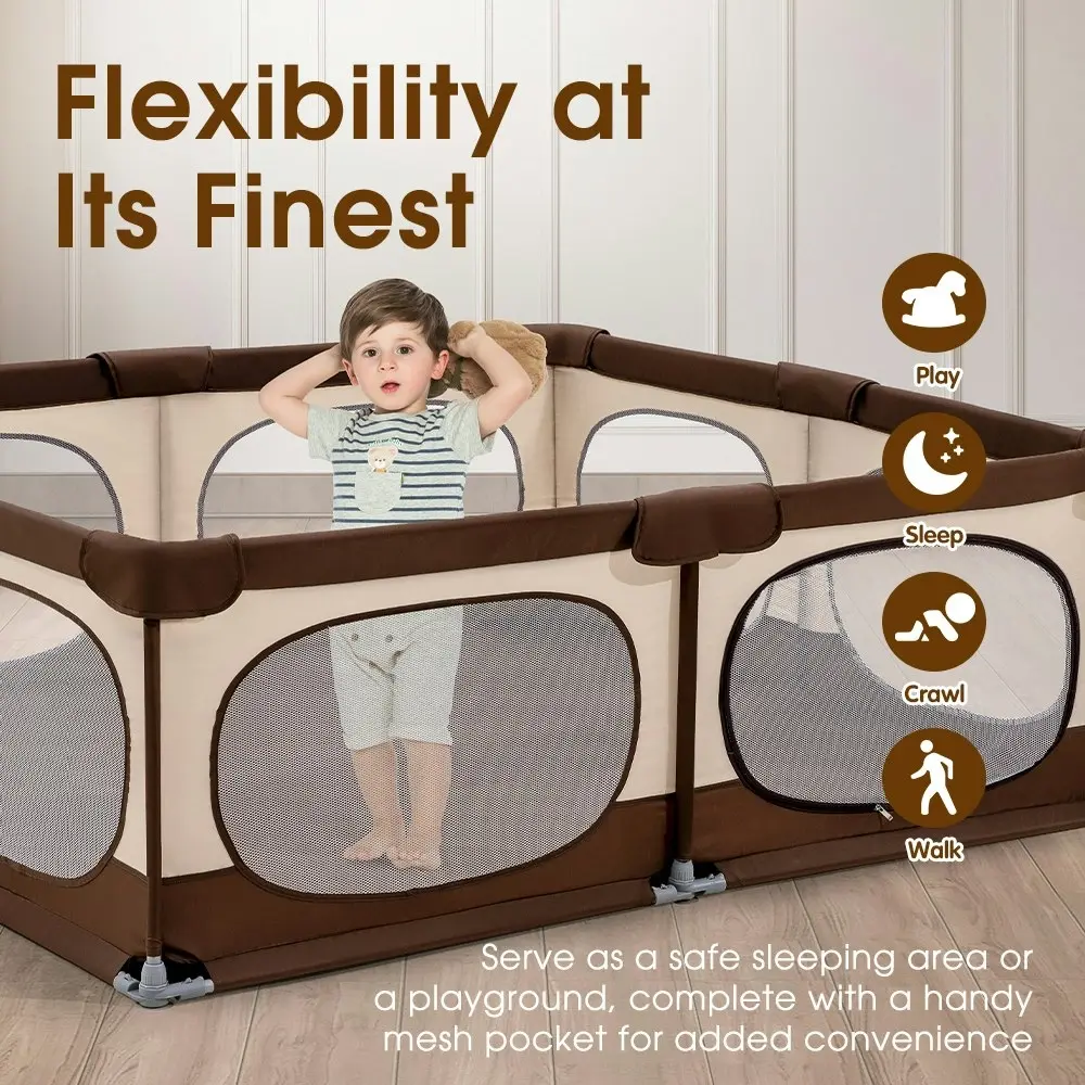 Playpals Baby Playpen Child Safety Gate Kids Playpen Child Play 150x180cm