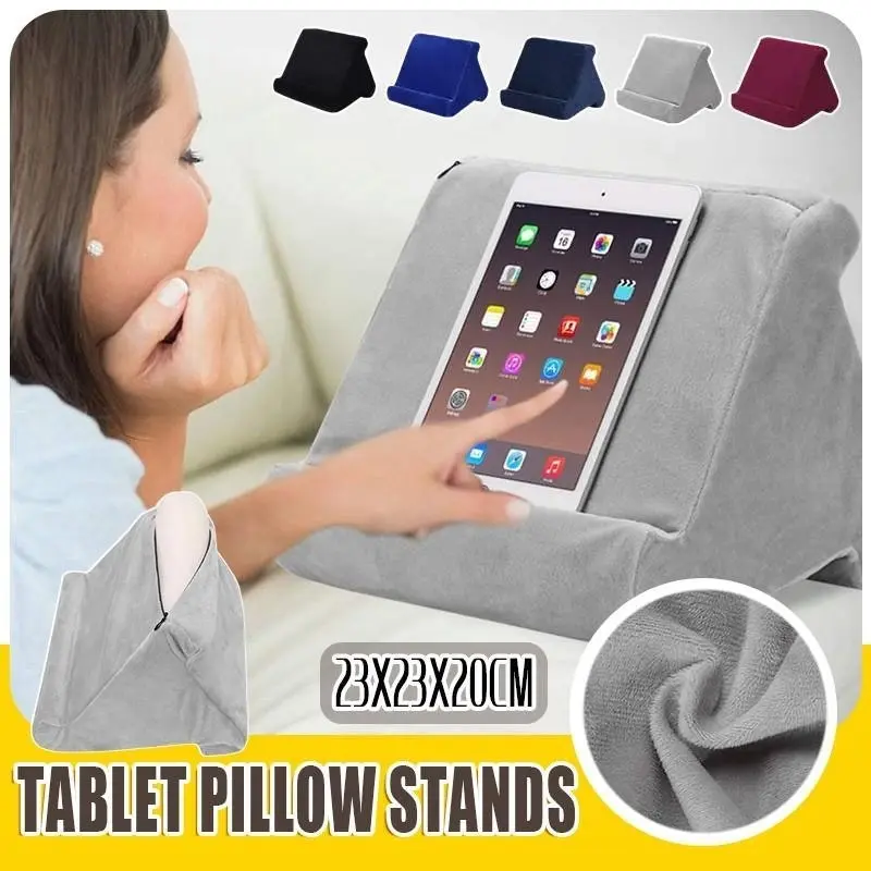 Tablet Pillow Stands For iPad Book Reader Holder Rest Laps Reading Cushion