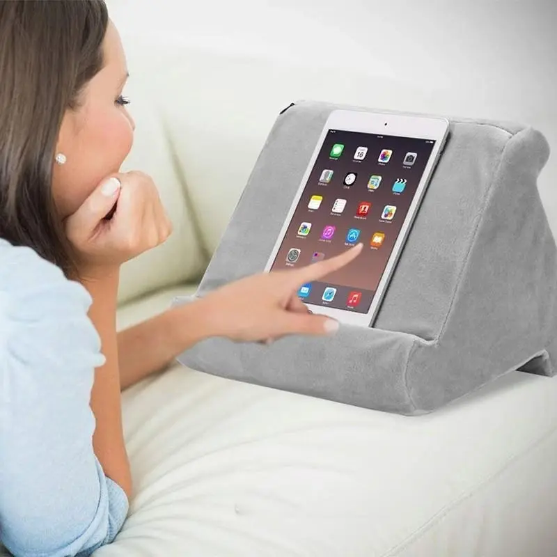 Tablet Pillow Stands For iPad Book Reader Holder Rest Laps Reading Cushion