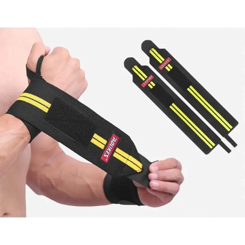 Aolikes Weight Lifting Gym Muscle Training Wrist Support Straps Wraps Hand