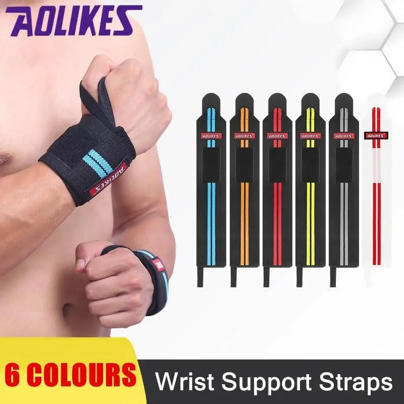 Aolikes Weight Lifting Gym Muscle Training Wrist Support Straps Wraps Hand