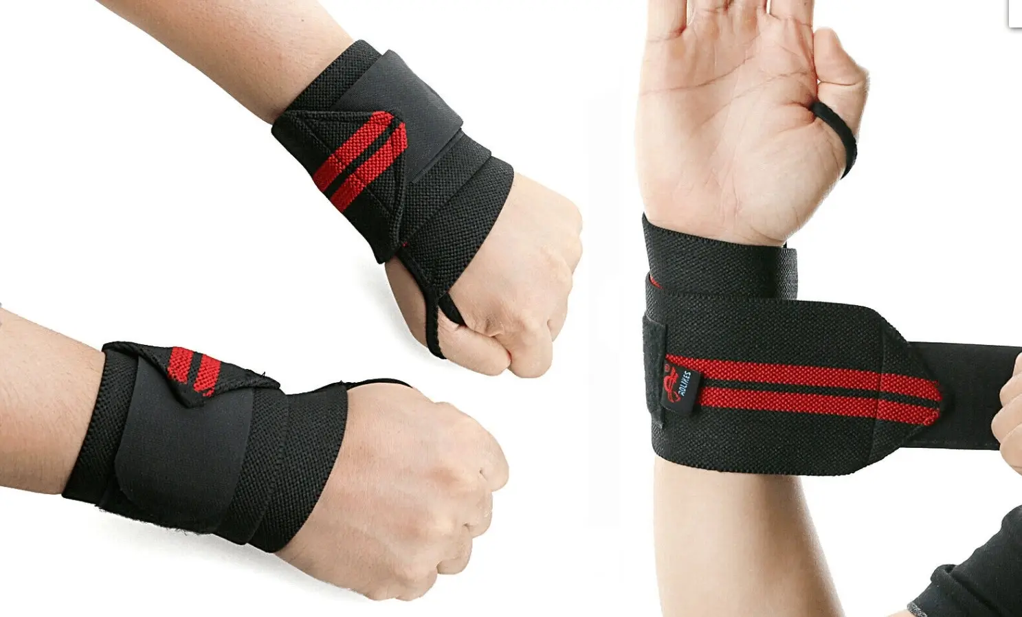 Aolikes Weight Lifting Gym Muscle Training Wrist Support Straps Wraps Hand