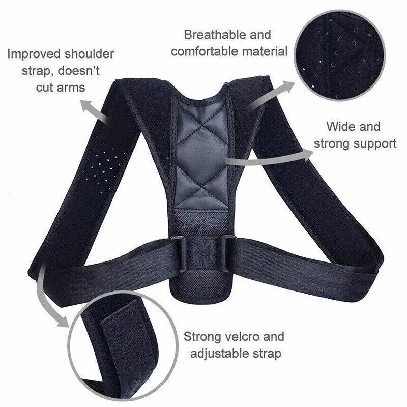 Posture Clavicle Support Corrector  Straight Shoulders Brace Strap Correct Au