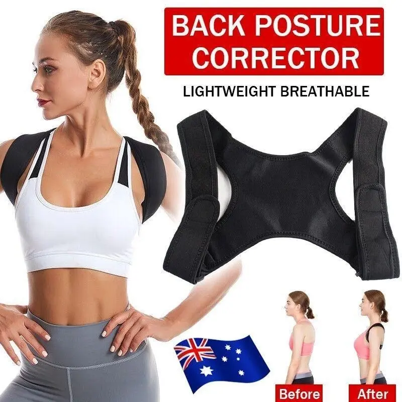 Posture Corrector Women Men Shoulder Brace Back Support Strap Belt Adjustable