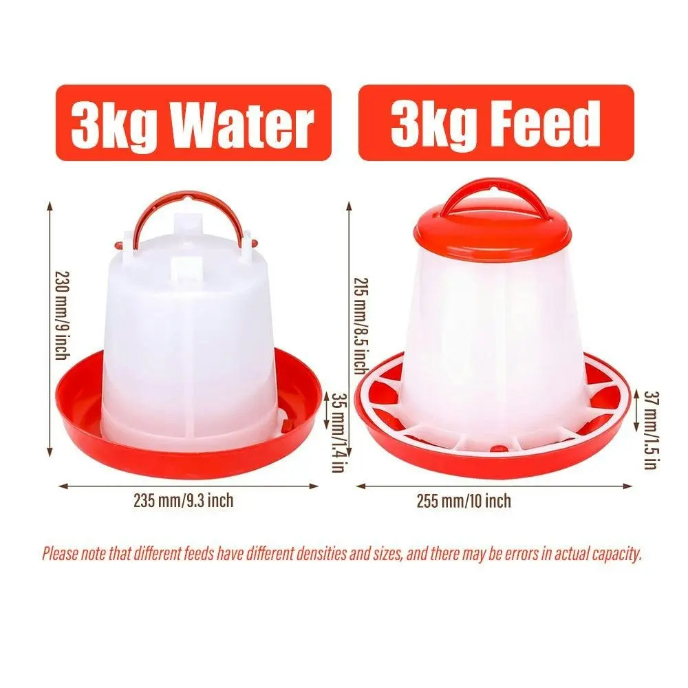 Automatic Chicken Bird Chook Poultry Feeder Drinker Chicken  Poultry Waterer Au