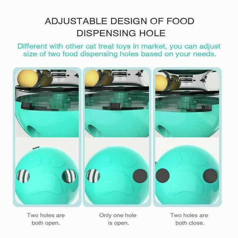 Cat Treat Dispenser Toy Ball Kitten Selfplay Interactive Tumbler Multifunction