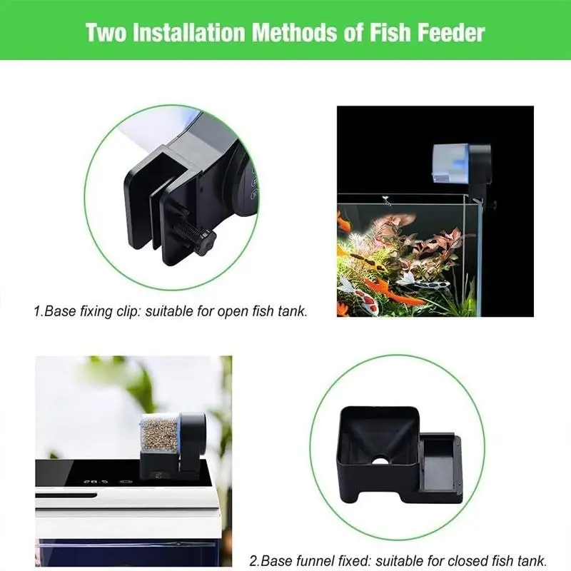 Adjustable Auto Fish Feeder Feeding Aquarium Tank Automatic Food Dispenser Timer