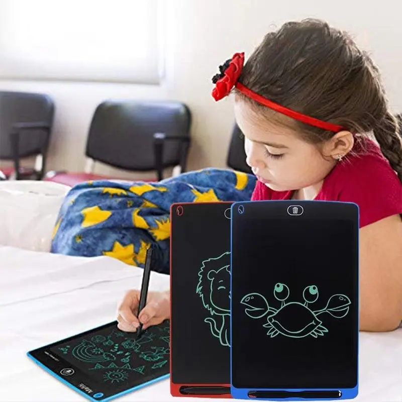 12 Inch LCD Writing Tablet Drawing Board Colorful Doodle Handwriting Pad