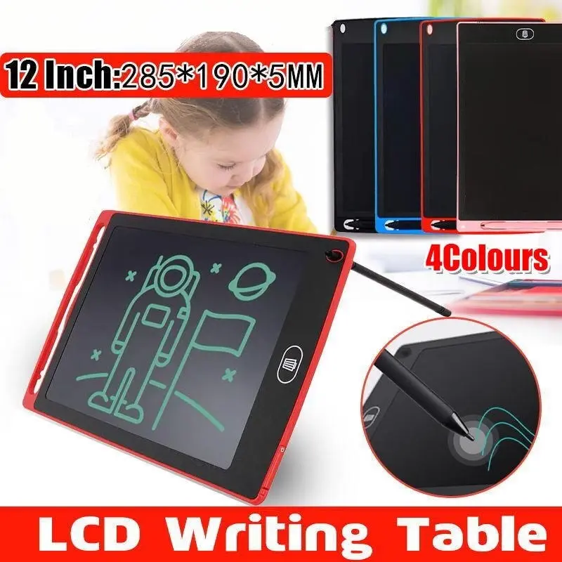 12 Inch LCD Writing Tablet Drawing Board Colorful Doodle Handwriting Pad