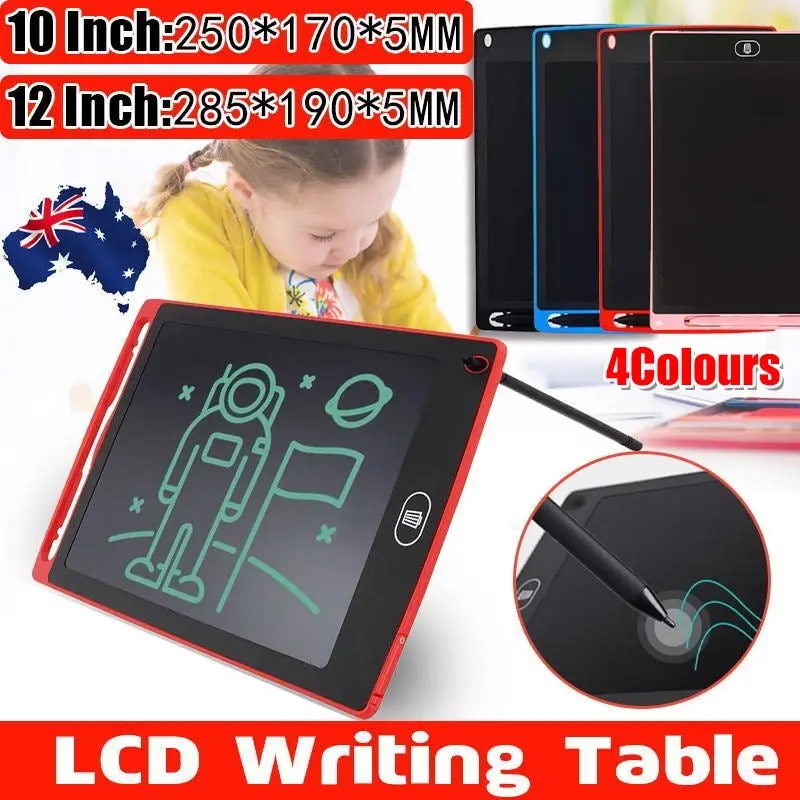 12 Inch LCD Writing Tablet Drawing Board Colorful Doodle Handwriting Pad