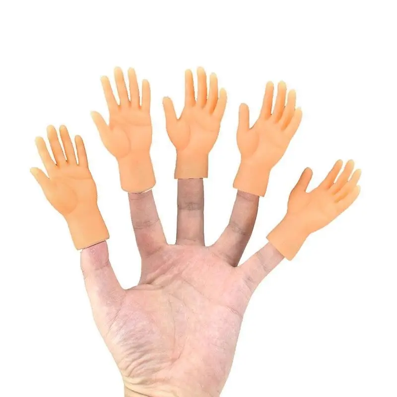 Mini Finger Hands Tiny Puppets Props Play Toy Kids Cat Pet Party Game Story Time