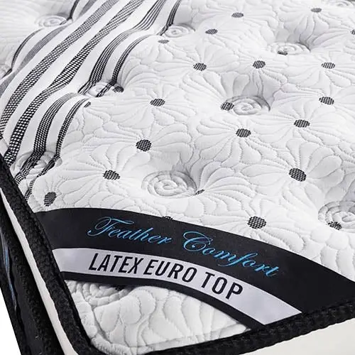 Exclusive Latex Euro Top Individual Pocket Spring Medium Firm 33cm Thick Queen Mattress