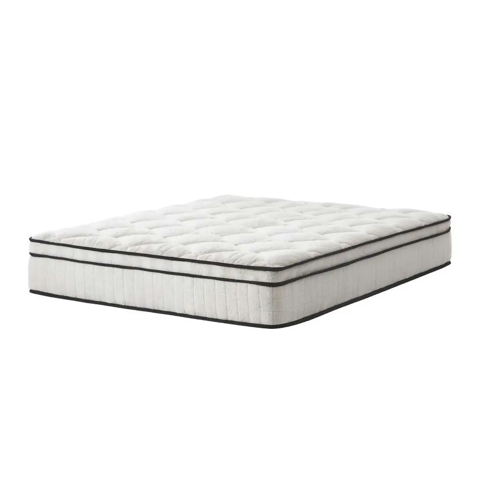 CARL Boucle Mattress Bed Pocket Spring Memory Foam Euro Top Medium Firm