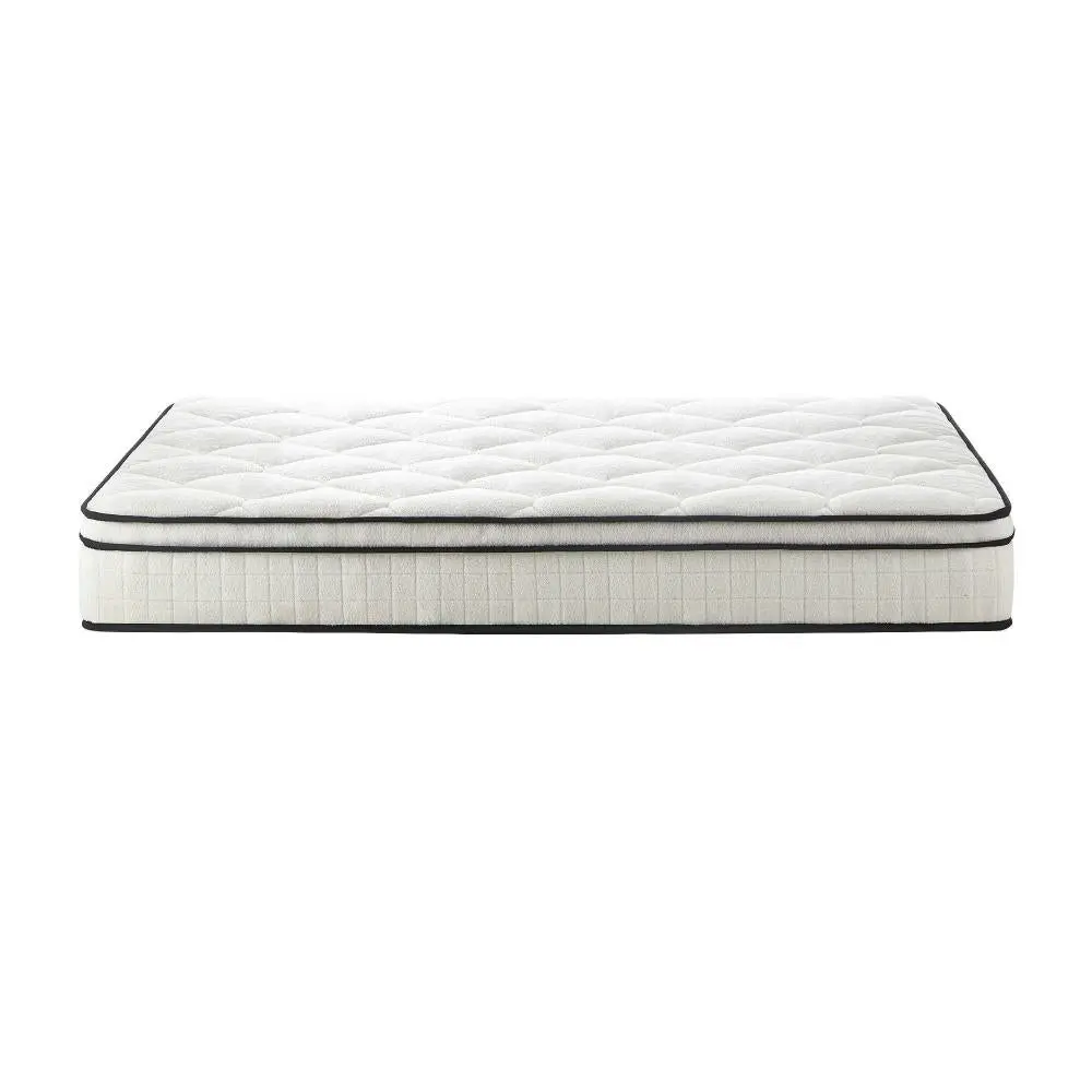 CARL Boucle Mattress Bed Pocket Spring Memory Foam Euro Top Medium Firm