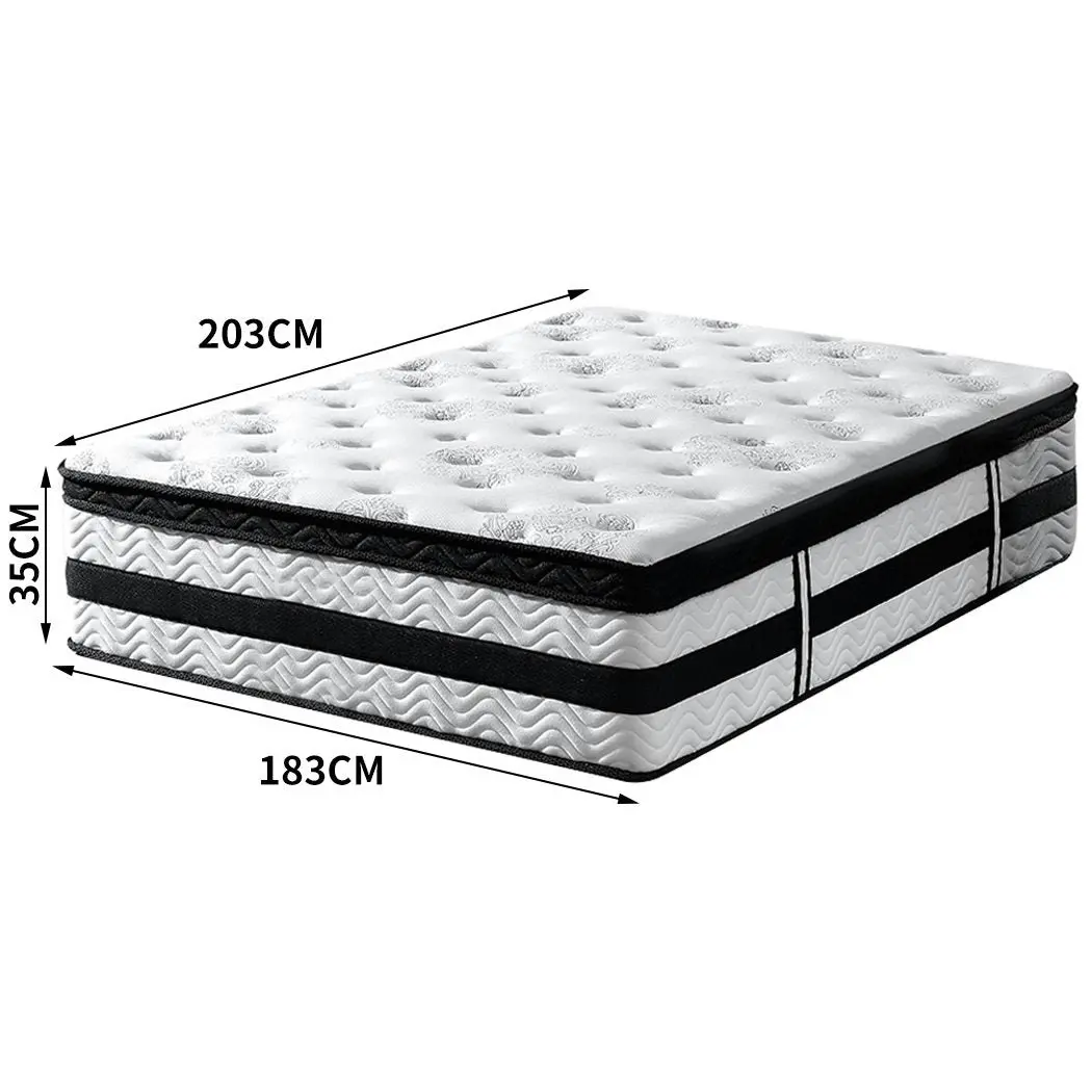 35CM Thickness Euro Top Egg Crate Foam Mattress in King Size