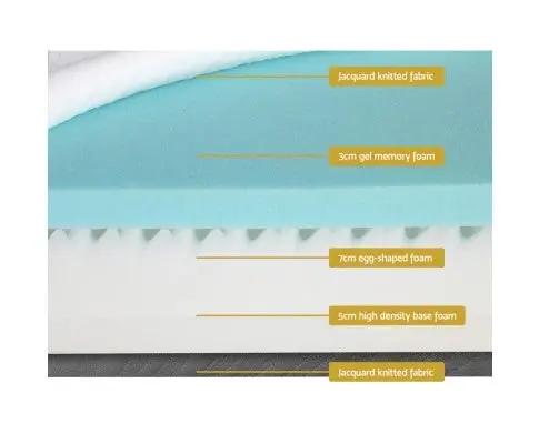 Memory Foam Mattress Bed Cool Gel Non Spring Comfort 15cm