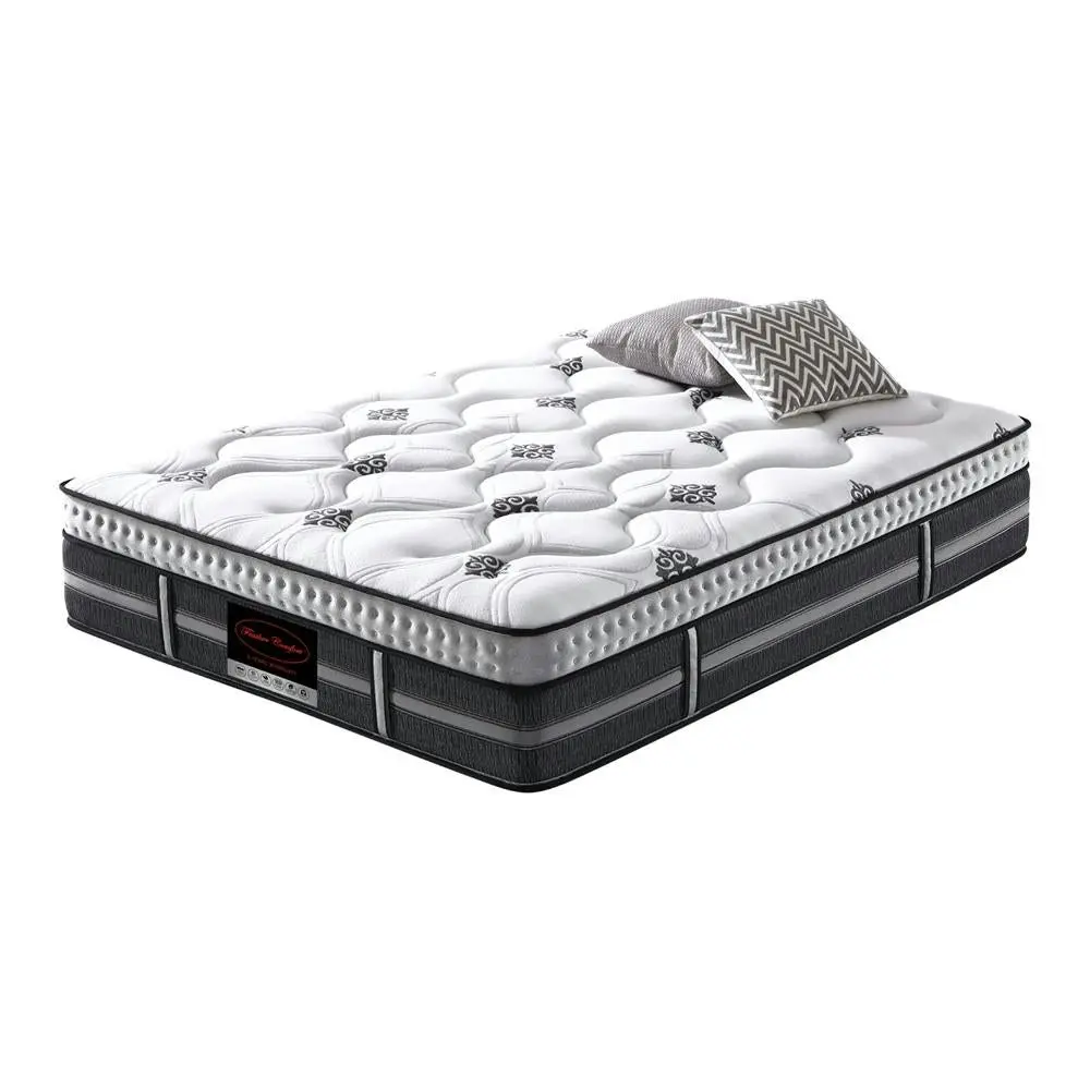 Gel Memory Foam 5 Zone Pocket Coil Deep Quilting Plush Mattress