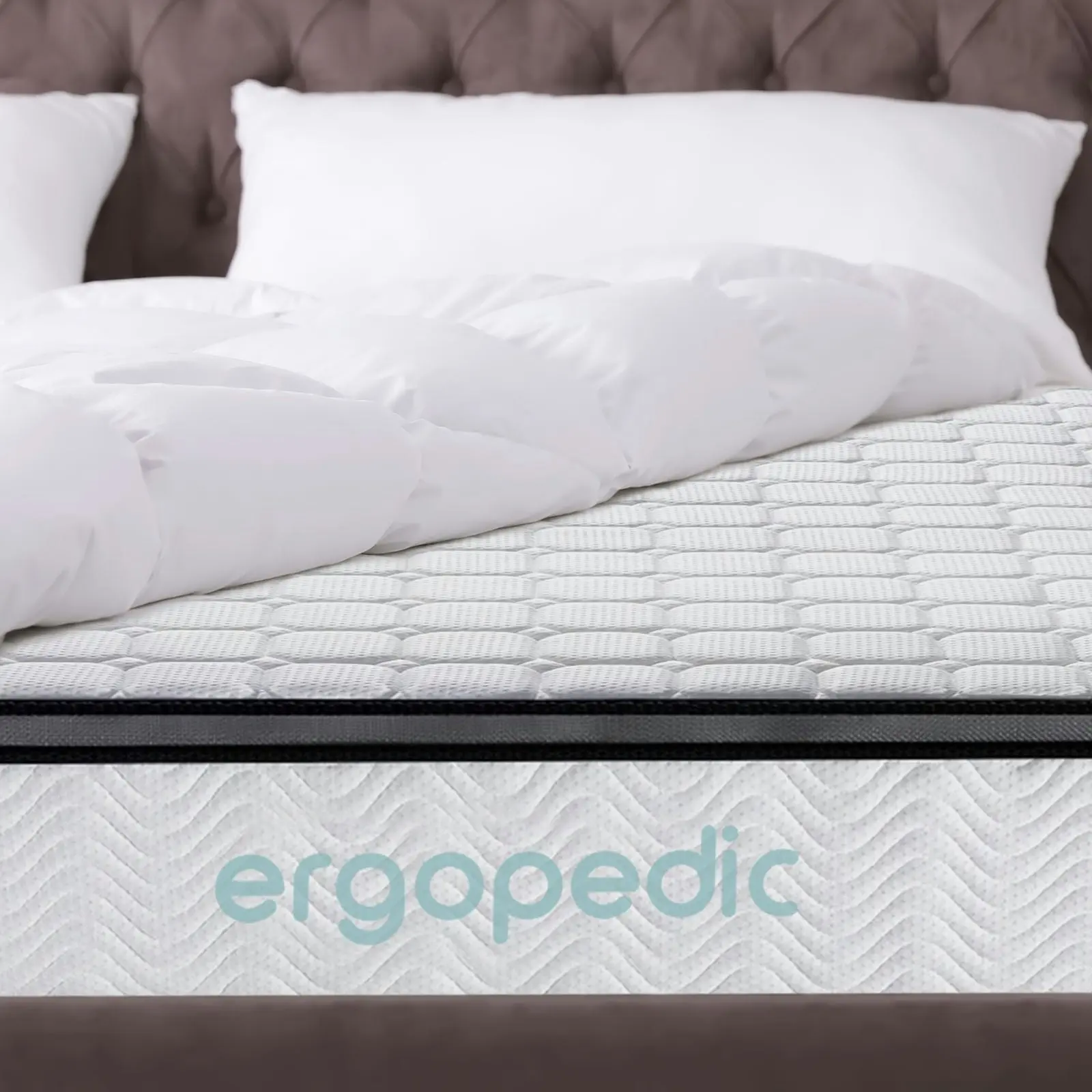 Ergopedic Mattress 5 Zone Latex Pocket Spring Mattress In A Box 30cm