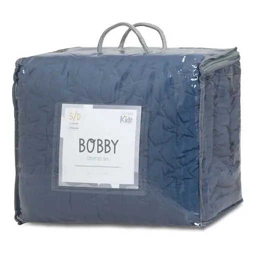 Jelly Bean BOBBY Coverlet Set - PINK & DENIM