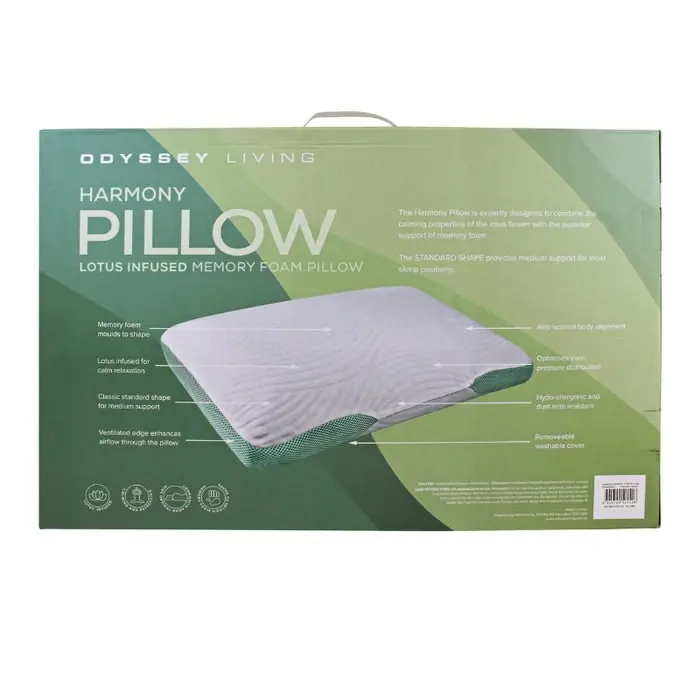 Odyysey Living Harmony Lotus Infused Memory Foam Pillow - 1200gms