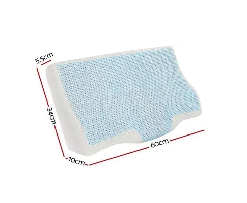 Bedding Memory Foam Contour Pillow Cool Gel Bamboo Cover