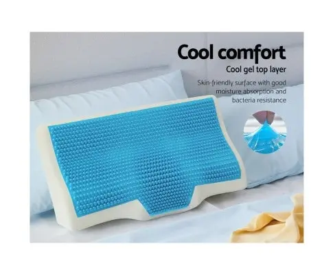 Bedding Memory Foam Contour Pillow Cool Gel Bamboo Cover