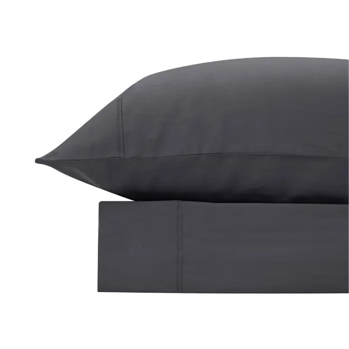 Bas Phillips Bamboo & Cotton 400TC Blend Sheet Set - CHARCOAL