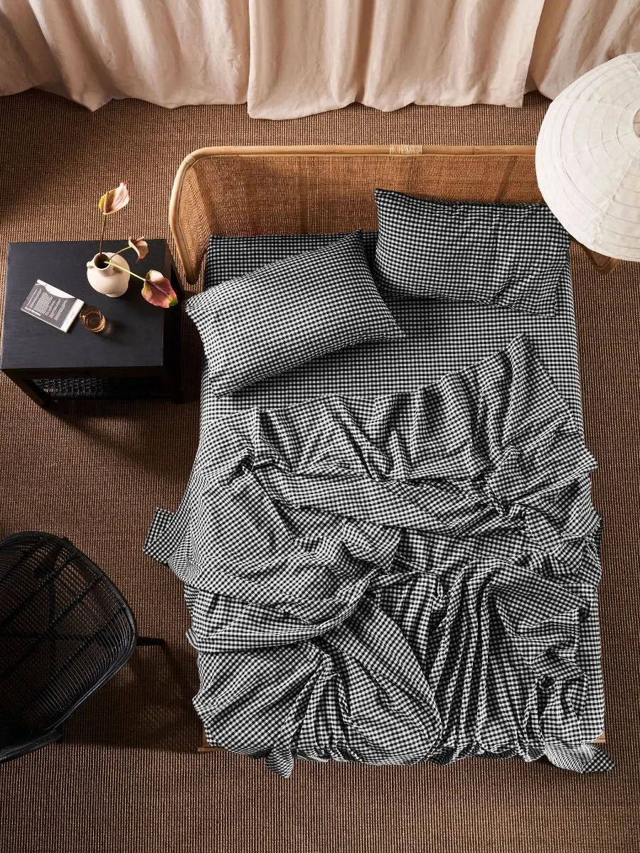 Linen House Springsteen Black Sheet Set