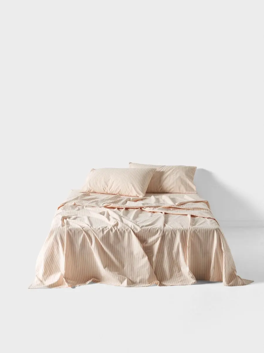 Linen House Classic Stripe Sheet Set   Rose