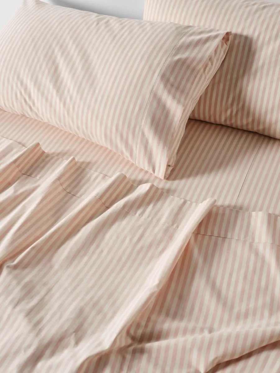 Linen House Classic Stripe Sheet Set   Rose