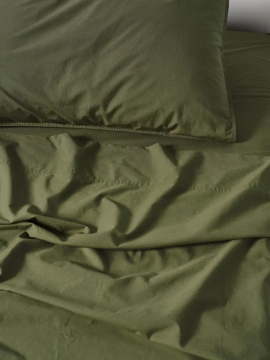 Linen House Terra Olive Sheet Set