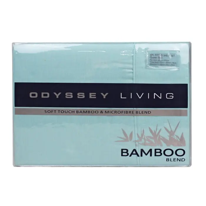 Odyysey Living Bamboo Blend Sheet Sets - Light Aqua