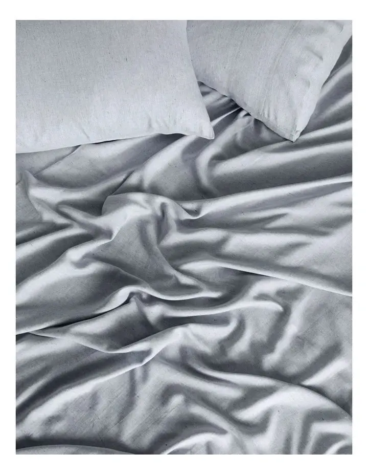 Linen House Rejeaneration Rialta Sheet Set Silver